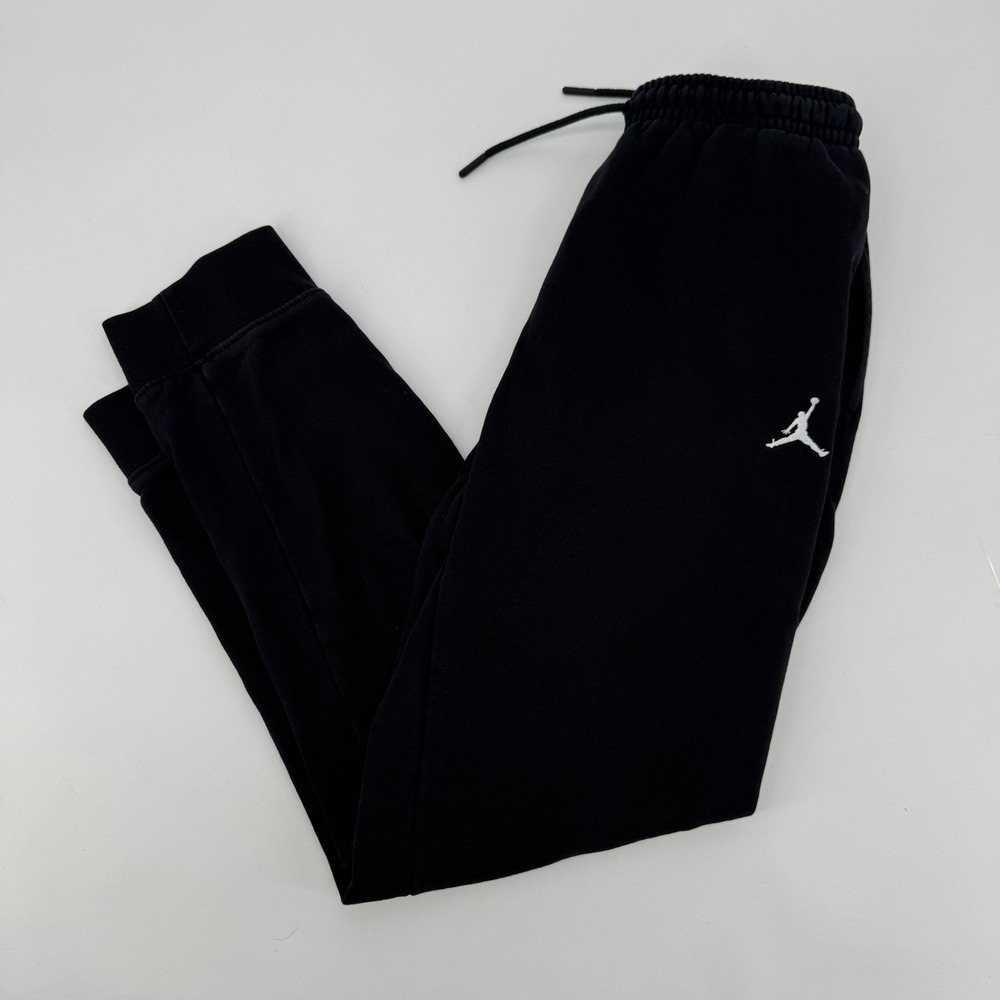 Jordan Boys Black Fleece Jogger Sweatpants Size L 12-13Y D234-023
